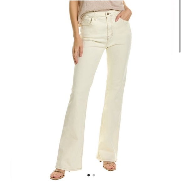 NWT CE by Current Elliott High Rise Flare Jeans White Retro Sz 31 - Picture 1 of 11